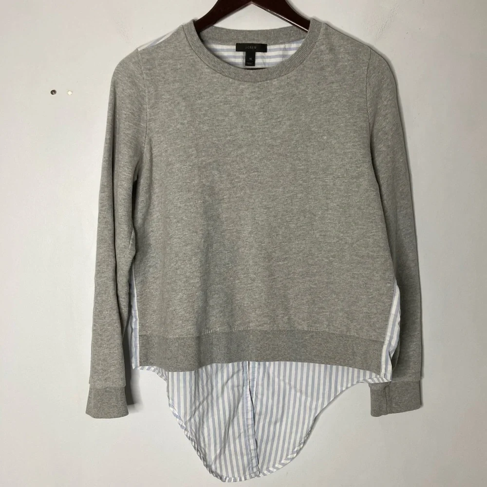 J. Crew Shirt Sweater Crewneck Size XS Mixed Media